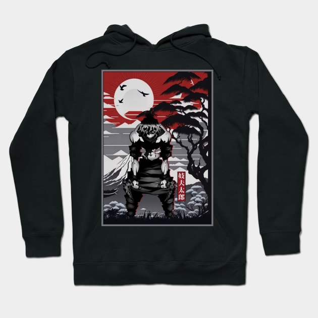 Japan gyutaro demon style Hoodie by NekerArt